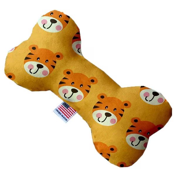 Tally the Tiger Canvas Bone Dog Toy - 6 in., Pet Pal, Mfr#: PE2461486
